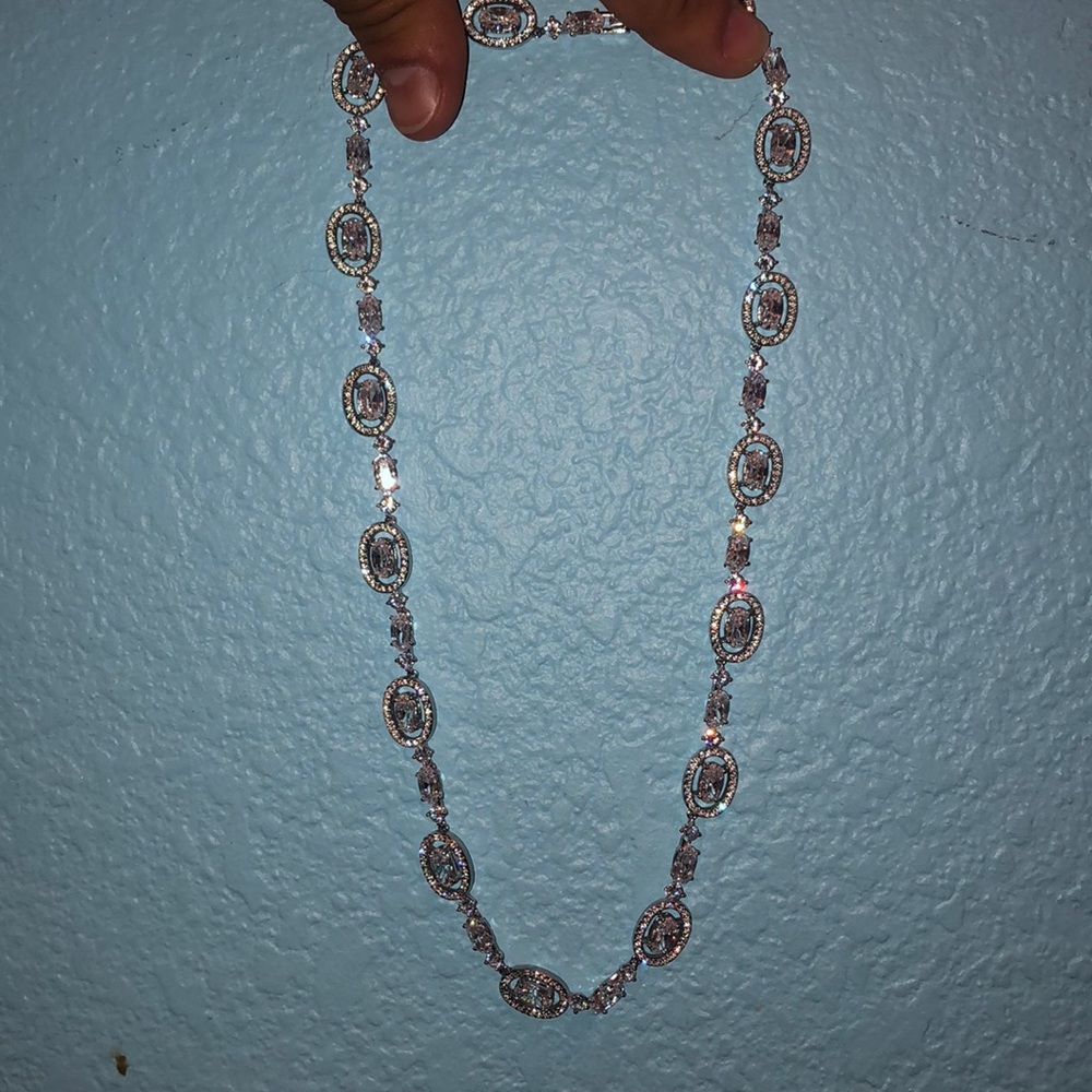 nadri circle crystal necklace